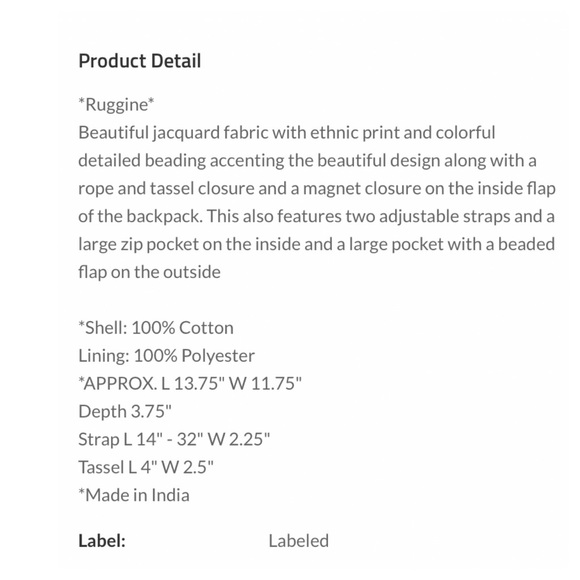 Bohemian Multicolor Backpack - Picture 13 of 13